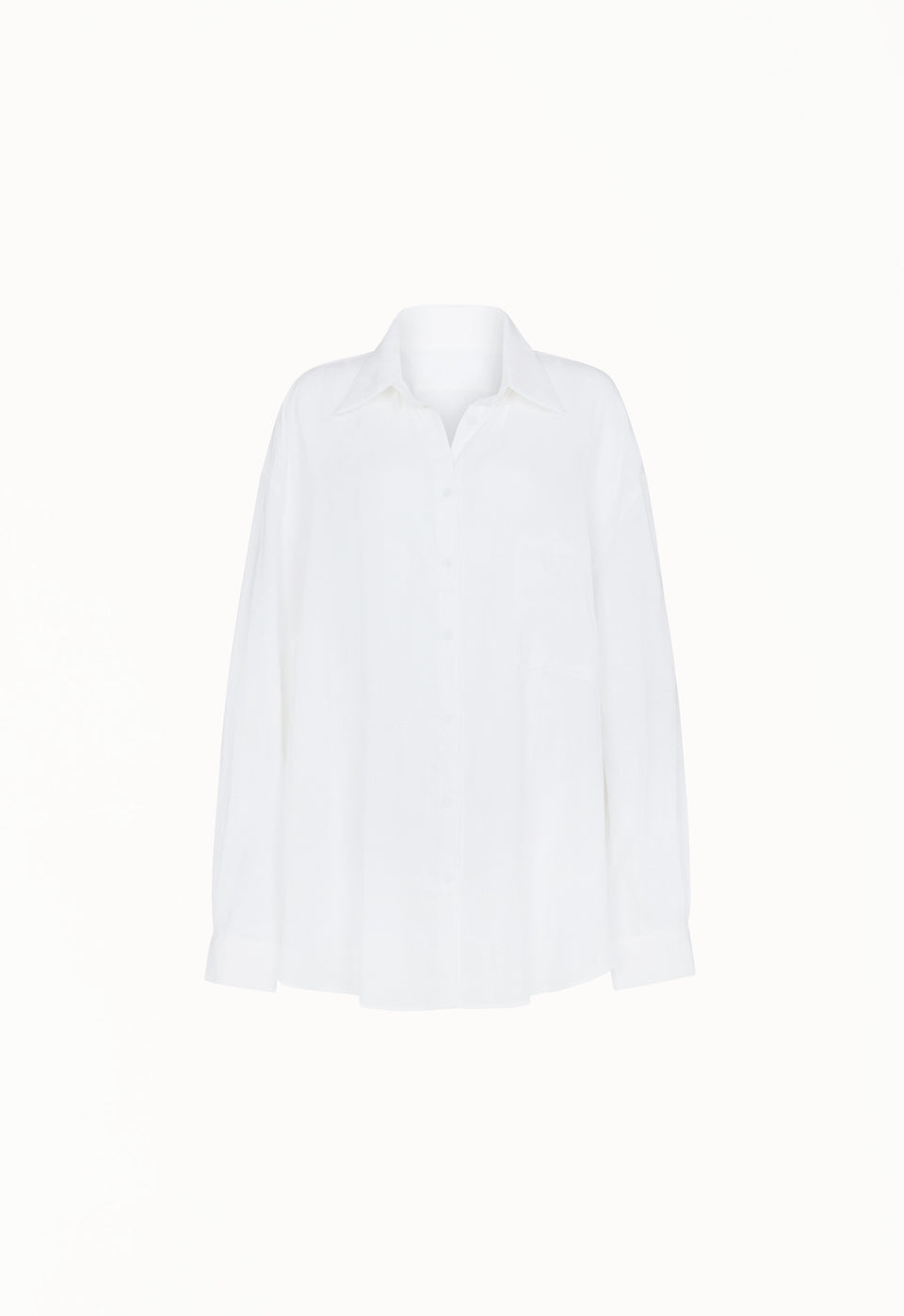 Linen Woven Shirt in White