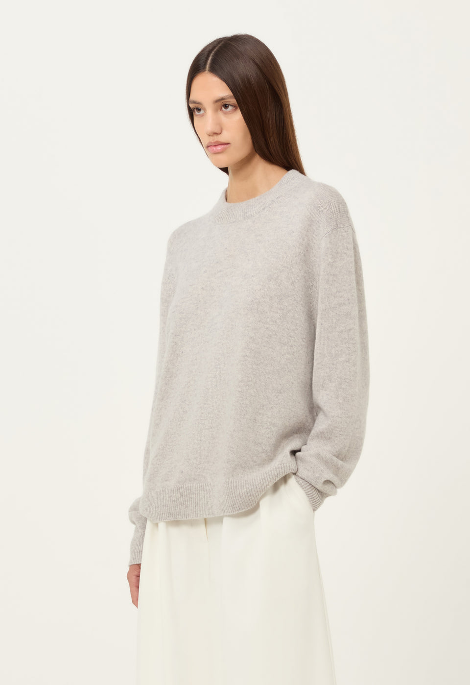 Cashmere Classic Jumper in Grey