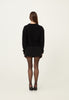 Cashmere Padded Cardigan in Black