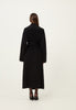 Cashmere Wrap Coat in Black