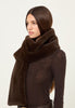 Faux Fur Scarf in Brown