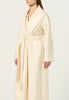 Cashmere Wrap Coat in Bone