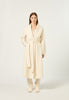 Cashmere Wrap Coat in Bone