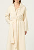 Cashmere Wrap Coat in Bone