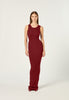 Knit Tank Maxi Dress in Deep Red