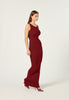 Knit Tank Maxi Dress in Deep Red