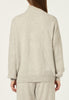 Cashmere Zipper Cardigan in Grey